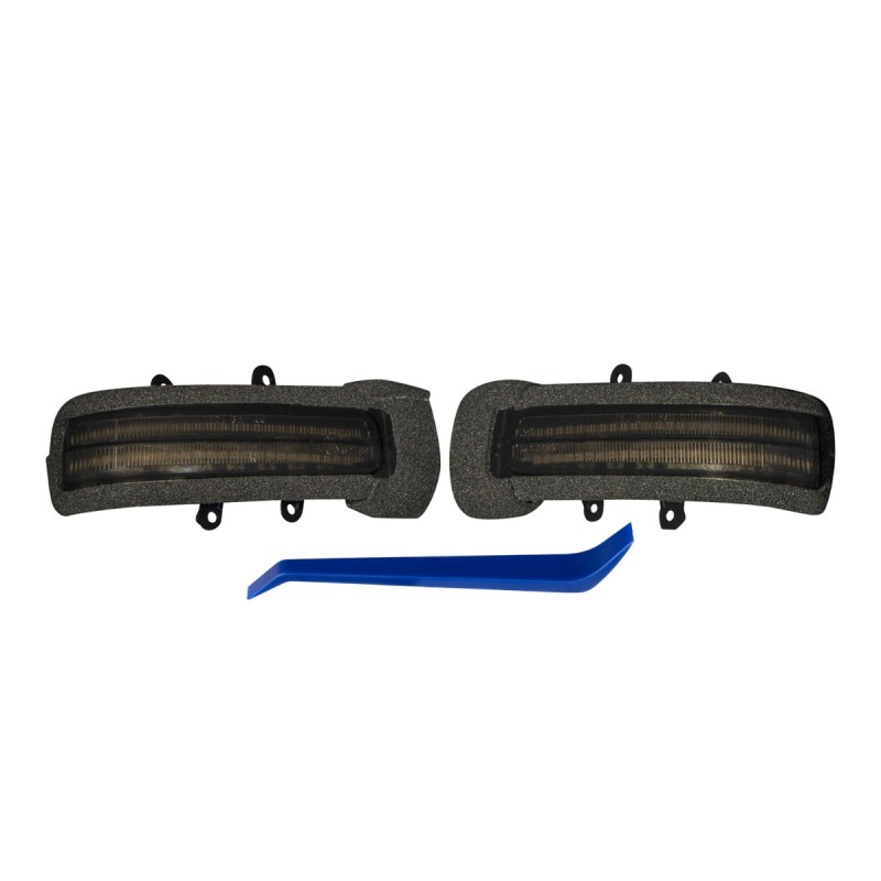 Toyota Tacoma Mirror Lights - FORM Lighting - LED Sequential Turn Signal - Smoked - 2012